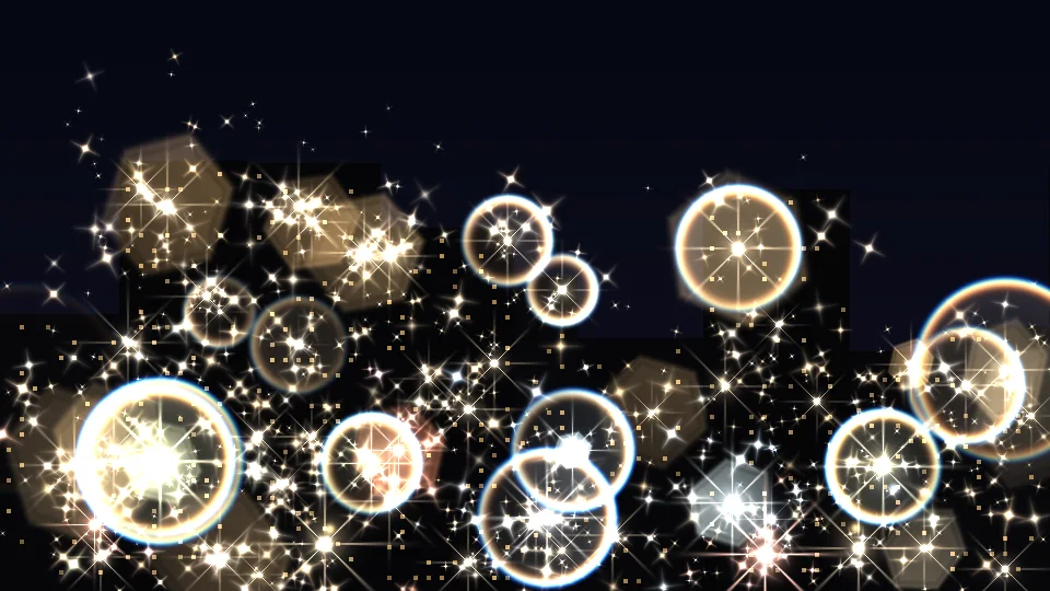 星芒光環散景光塵同時出現的夜景