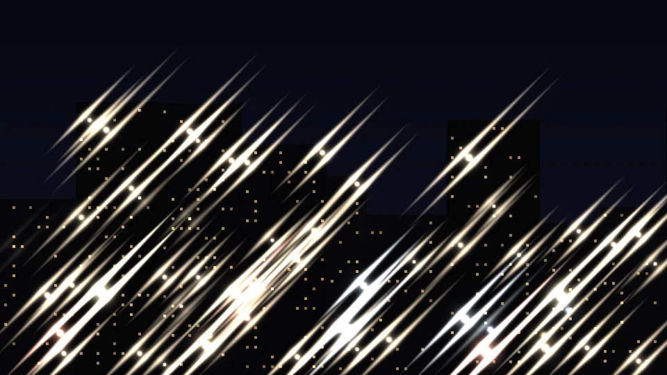 斜線光的夜景