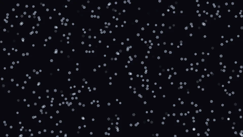 沒有開 3D 的雪花