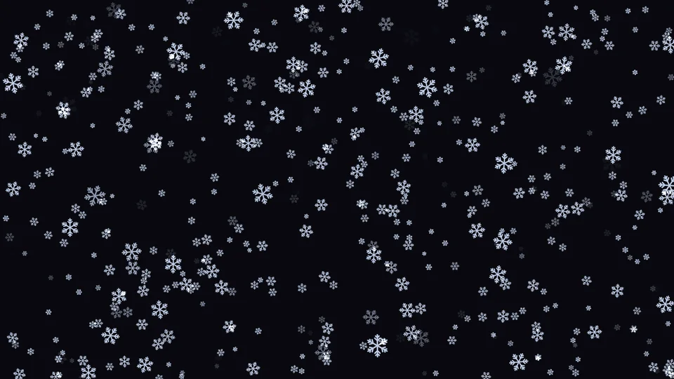 開啟 3D 之後的雪花,有遠近